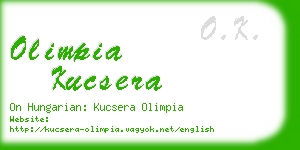 olimpia kucsera business card